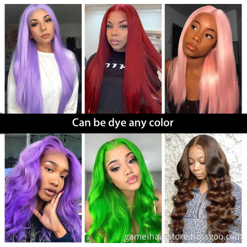 Full Hd 360 Lace Wig 12a Cheap Glueless Straight Brazilian Virgin Human Hair Transparent Lace Front Wig For Black Women